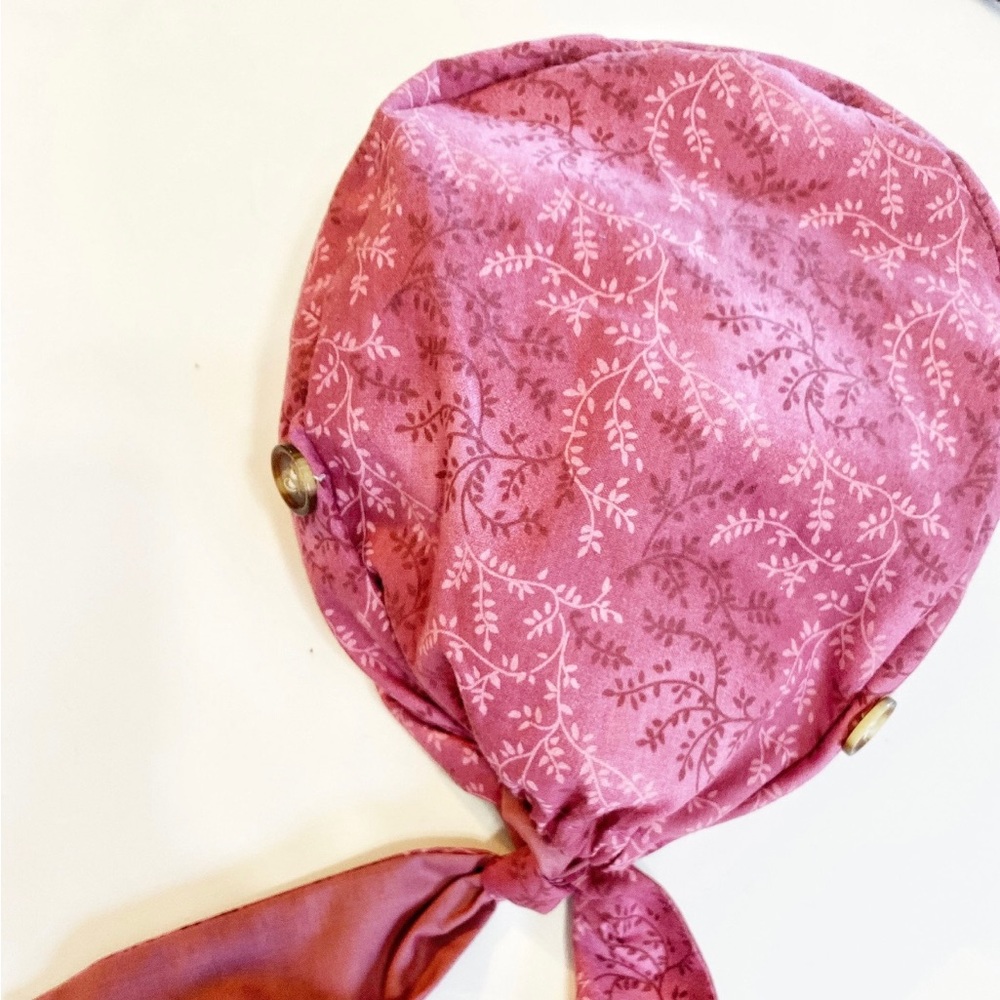 Botanical Pink Scrub Cap